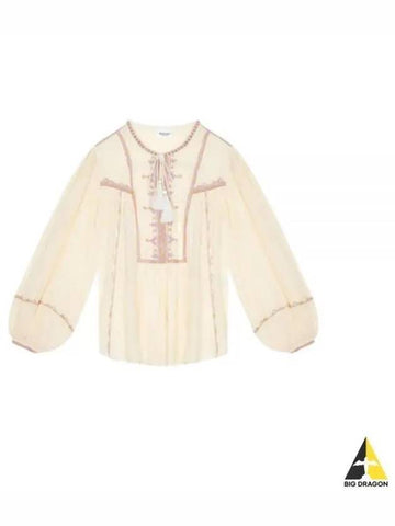 24 SILEKI A HT0371FA B1J15E 23SU Rekia Cotton Shirt - ISABEL MARANT - BALAAN 1