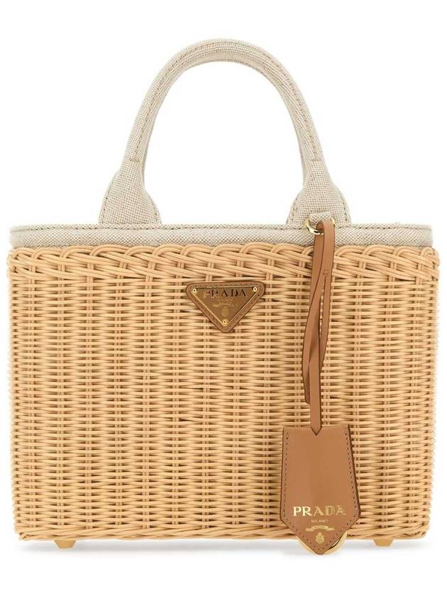 Handbag in Woven Wicker 1BG8352CYGV3VM F0018 NATURALE - PRADA - BALAAN 2