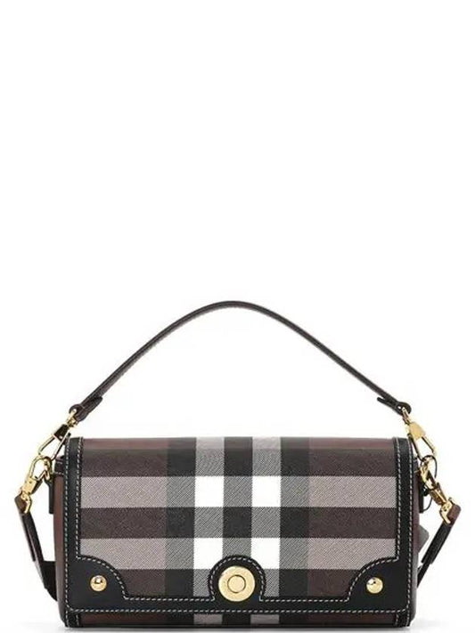 Note Leather Cross Bag Brown - BURBERRY - BALAAN 2