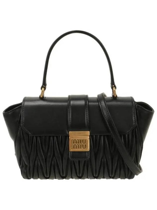 Matelasse Nappa Shoulder Bag Black - MIU MIU - BALAAN 2