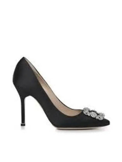 Hangisi Black Satin Jewel Buckle Pumps 9XX 0318 0029 001 - MANOLO BLAHNIK - BALAAN 2