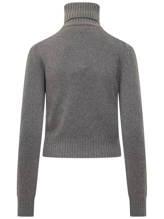 Cashmere Knit Turtleneck Light Grey - AMI - BALAAN 3