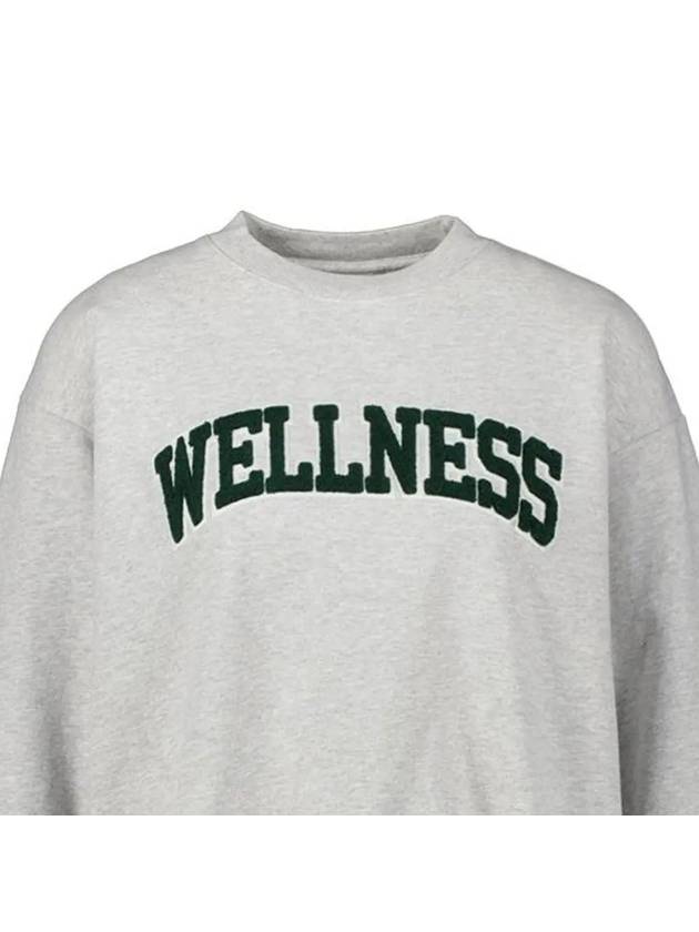 Wellness Logo Sweatshirt Heather Grey - SPORTY & RICH - BALAAN 5