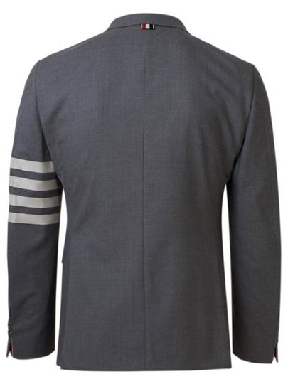 Plain Weave Suiting 4 Bar Classic Sport Jacket Medium Grey - THOM BROWNE - BALAAN 2