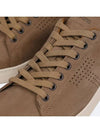 T Logo Punching Suede Low Top Sneakers Brown - TOM FORD - BALAAN 4