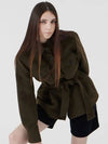 belted short outer jacket khaki - VOYONN - BALAAN 9