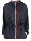 Military Ripstop Dolman Sleeve Zip-Up Hoodie Navy - THOM BROWNE - BALAAN 1