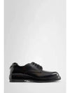 Logo From The Runaway Brushed Leather Derby Shoes Black - PRADA - BALAAN 2