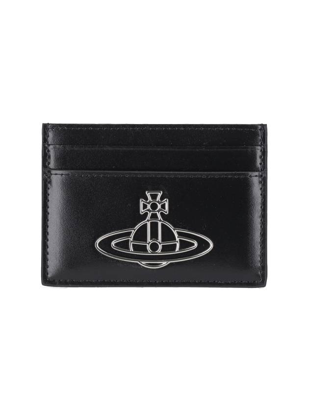 Logo Plaque Card Wallet Black - VIVIENNE WESTWOOD - BALAAN 2