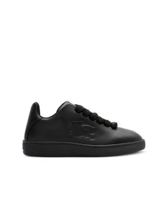 EKD Embossed Logo Leather Low-Top Sneakers Black - BURBERRY - BALAAN 2