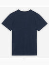 Fox Head Patch Classic Short Sleeve T-Shirt Navy Melange - MAISON KITSUNE - BALAAN 3