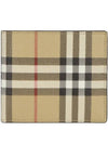 Men's Vintage Check Half Wallet Beige - BURBERRY - BALAAN 2