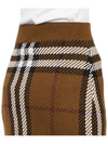 Liaocheng Check Jacquard Mini Pencil Skirt Brown - BURBERRY - BALAAN.