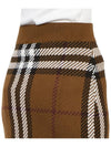 Check Jacquard Mini Pencil Skirt Brown - BURBERRY - BALAAN 11