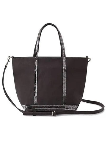 Canvass Cabas Tote Bag Gray - VANESSA BRUNO - BALAAN 1