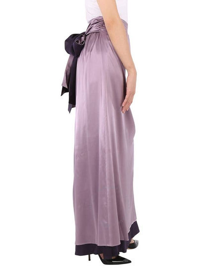 Emporio Armani Empire Waist Lavender Silk Maxi Skirt, Brand Size 40 (US Size 4) - EMPORIO ARMANI - BALAAN 2