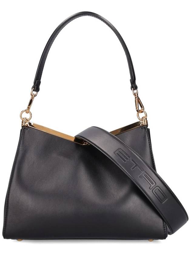 Bella Vela leather medium shoulder bag black - ETRO - BALAAN 3