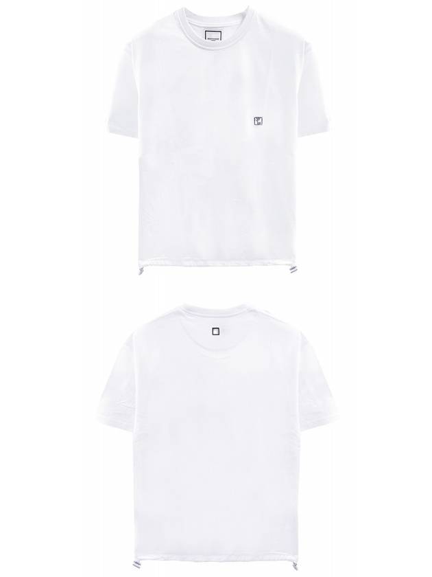 Cotton String Round Short Sleeve T-Shirt White - WOOYOUNGMI - BALAAN 5