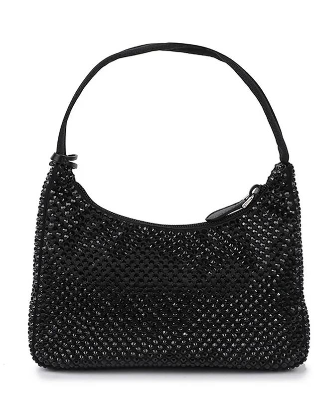 Crystal-embellished satin mini bag - PRADA - BALAAN 4