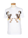 Owl Short Sleeve T-Shirt White - NEIL BARRETT - BALAAN 3