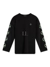 Camilo Graphic Crew Neck Long Sleeve T-Shirt Black - J.LINDEBERG - BALAAN 2