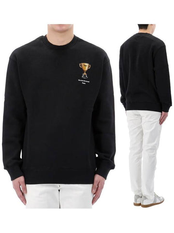 Trophy Comfort Sweatshirt LM00312KM0307 BLACK - MAISON KITSUNE - BALAAN 1