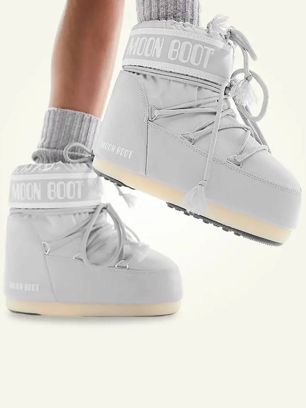 Icon Low Nylon Winter Boots Grey - MOON BOOT - BALAAN 10