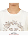 Elmo M Monogram Cotton Short Sleeve T-shirt White - MAX MARA - BALAAN 8