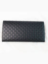 Women's Micro GG Ssima Flap Continental Long Wallet Black - GUCCI - BALAAN 8