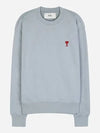 De Coeur Embossed Logo Crewneck Sweatshirt Blue - AMI - BALAAN 2