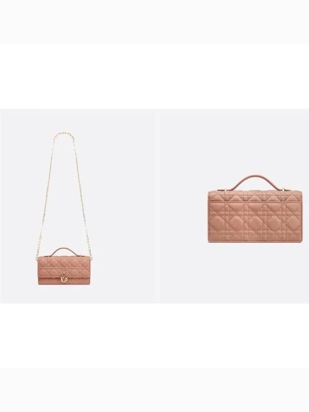 Miss Cannage Lambskin Mini Bag Bag Rose Des Vents - DIOR - BALAAN 5