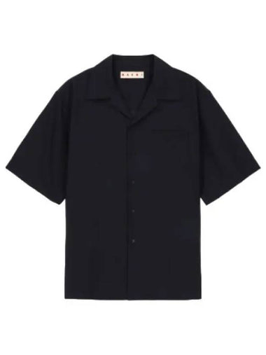 Tropical Bowling Shirt Blue Black - MARNI - BALAAN 1