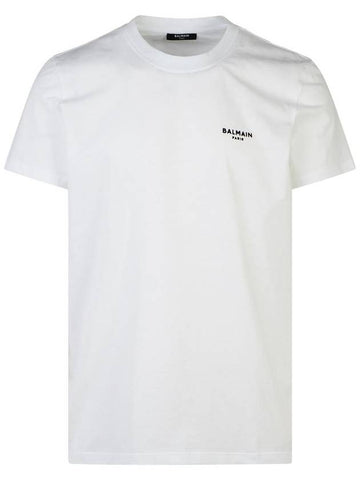 Balmain White Cotton T-Shirt - BALMAIN - BALAAN 1