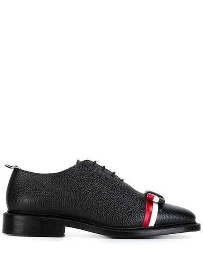 Women's Whole Cut Tricolor Bow Oxford Black - THOM BROWNE - BALAAN 2