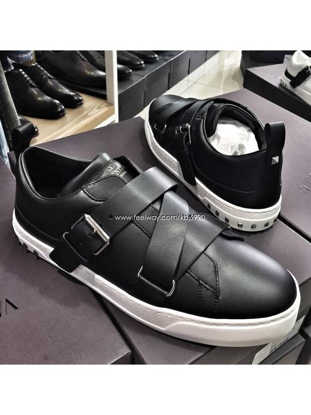 Men's belted strap lowtop sneakers BM0 8219876 116 - VALENTINO - BALAAN 1