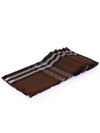 Wool Silk Monogram Check Scarf Brown - BURBERRY - BALAAN 2