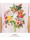 Golden Goose Printed T shirt Women s Pink Tropical Print Short Sleeve - GOLDEN GOOSE - BALAAN 11