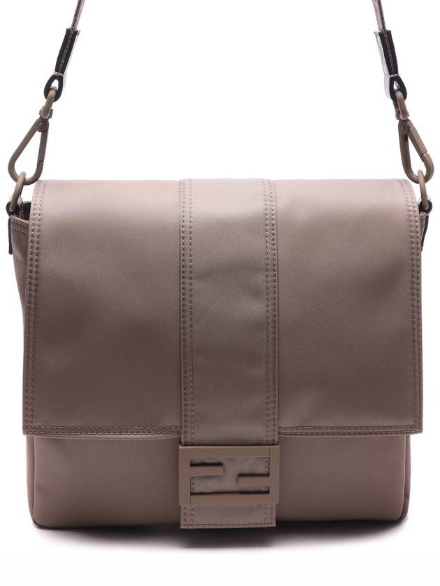 Baguette Medium Nylon Messenger Bag Beige - FENDI - BALAAN 3