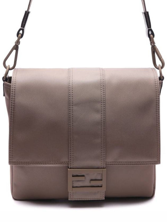 Baguette Medium Nylon Messenger Bag Beige - FENDI - BALAAN 2