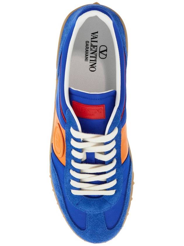 suede leather and nylon upvillage sneakers - VALENTINO - BALAAN 2