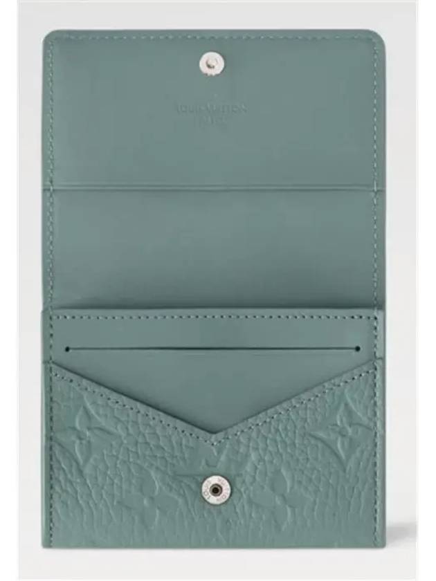 Envelope Business Card Wallet Green - LOUIS VUITTON - BALAAN 4