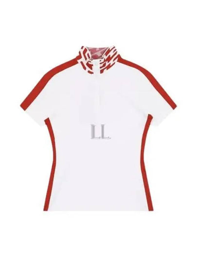 Women's Pip Polo Short Sleeve T-Shirt White - J.LINDEBERG - BALAAN 2