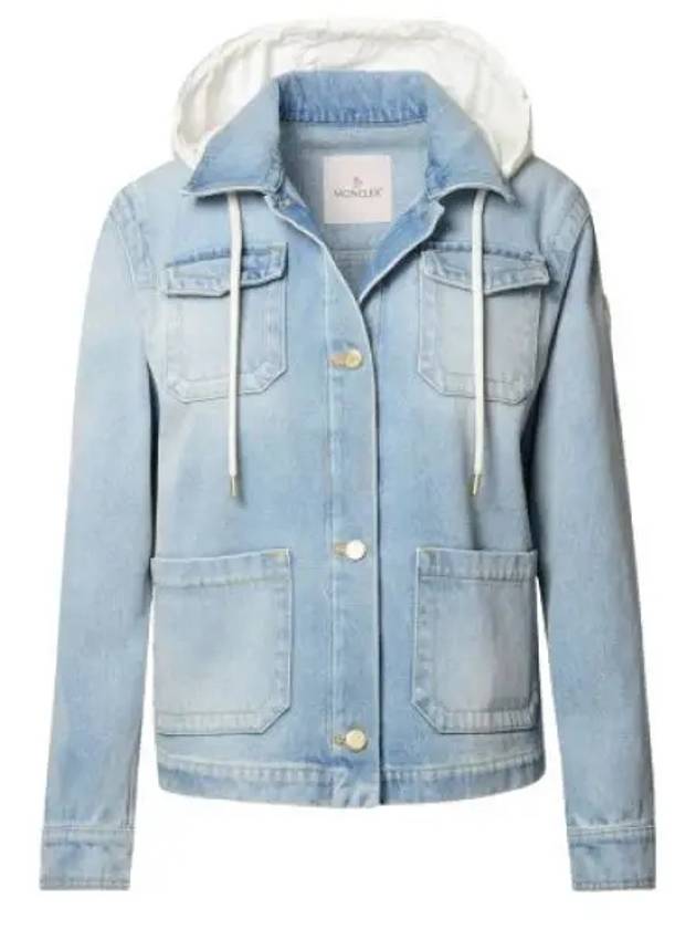 Women Melissa Denim Jacket Blue - MONCLER - BALAAN 2