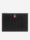 Debossed Pebble Clutch Bag Black - THOM BROWNE - BALAAN 2