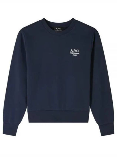 Rue Madame Cotton Sweatshirt Navy - A.P.C. - BALAAN 2