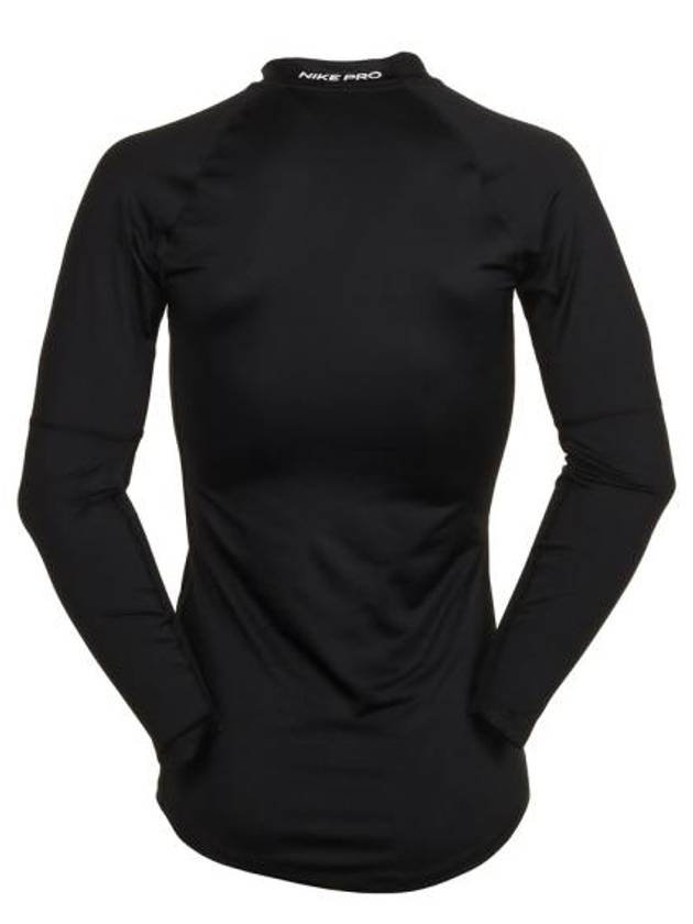 Pro Dri-Fit Fitness Mock Neck Long Sleeve T-Shirt Black - NIKE - BALAAN 3