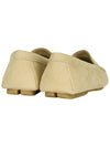 Triangle Logo Suede Driving Shoes Beige - PRADA - BALAAN 6