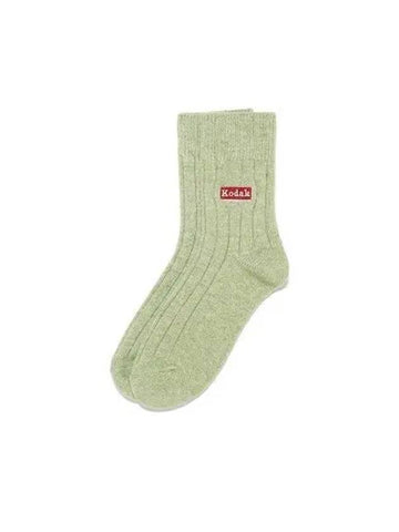 KODAK LOGO WOOL SOCKS GREEN - KODO - BALAAN 1