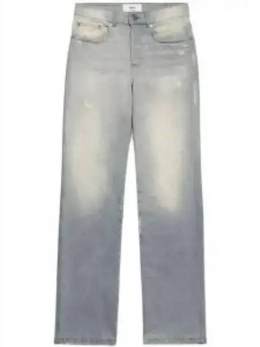 Bootcut 5 pocket denim pants gray UTR500DE00190554 - AMI - BALAAN 2