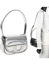 1DR Mirrored Leather Shoulder Bag Silver - DIESEL - BALAAN 2